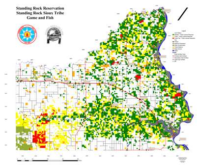 Standing Rock Reservation Map Standing Rock Sioux Tribe Game And Fish - About Us